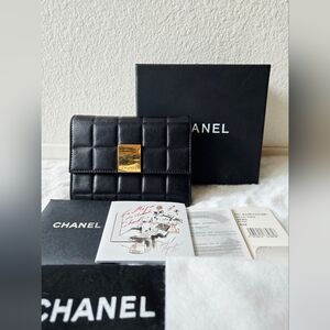Chanel Chocolate Bar Trifold Wallet